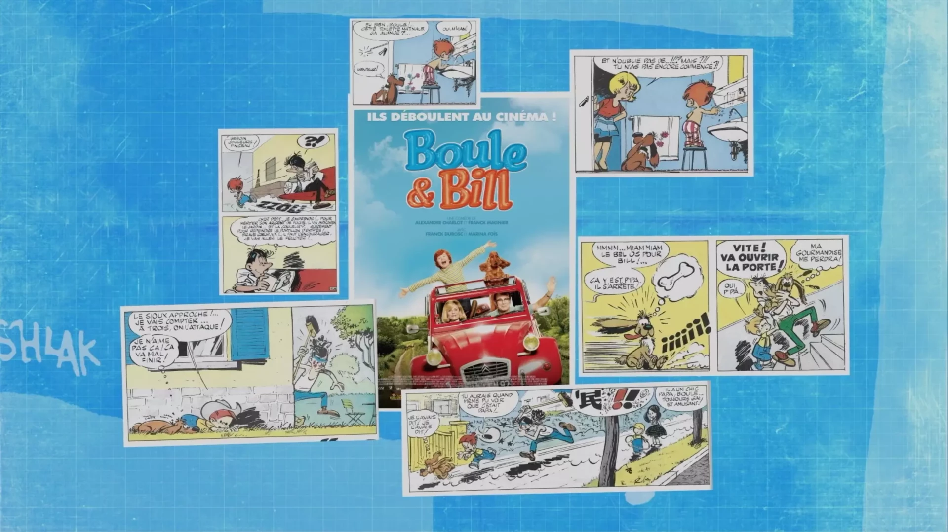 DES BULLES À L'ÉCRAN BD - affiche Boule & Bill
